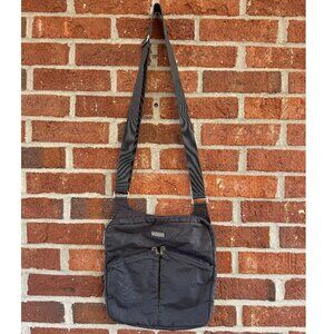 Baggallini Gray Nylon Crossbody Travel Bag Adjustable Strap